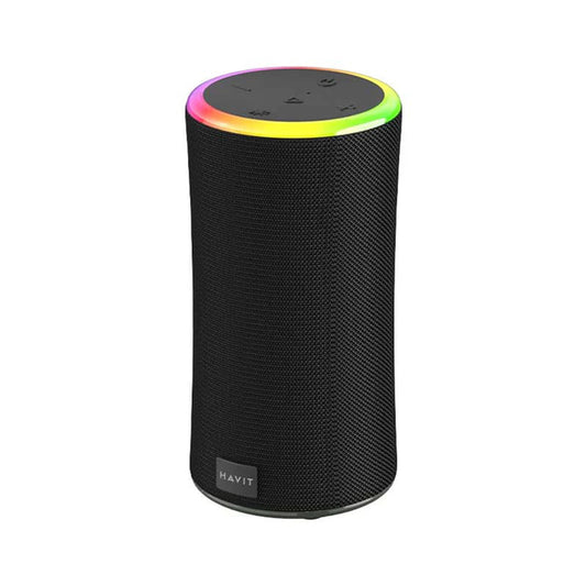 Bærbar Bluetooth-højttaler HAVIT SK833BT, 2 x 10W, RGB, Vandtæt, Sort
