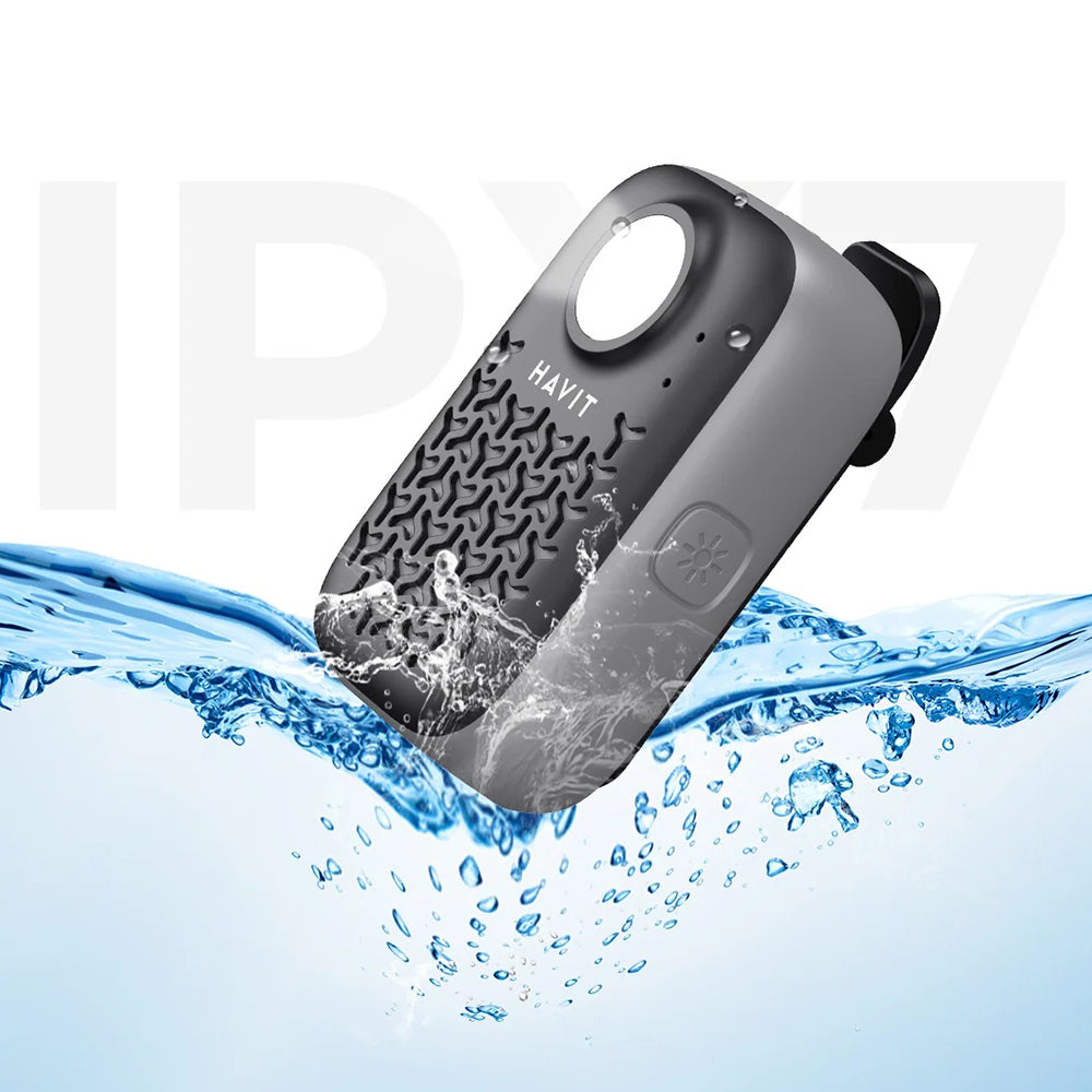 Bærbar Bluetooth-højttaler HAVIT SK868BT, 5W, Vandtæt, Sort