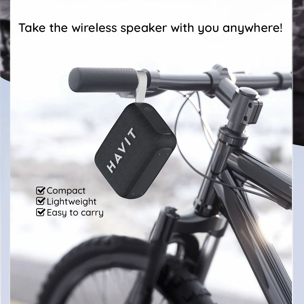 Bærbar Bluetooth-højttaler HAVIT SK874BT, 8W, Vandtæt, Sort