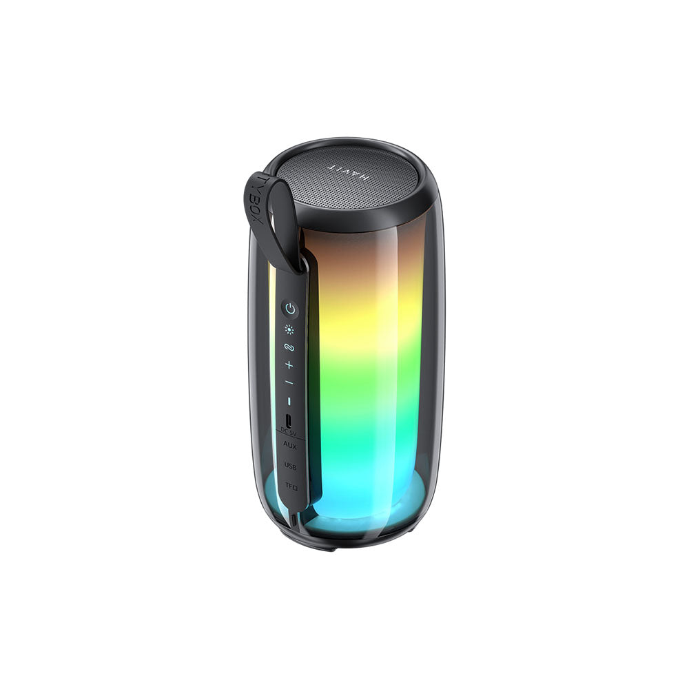 Bærbar Bluetooth-højttaler HAVIT SK879BT, 8W, RGB, Vandtæt, Sort