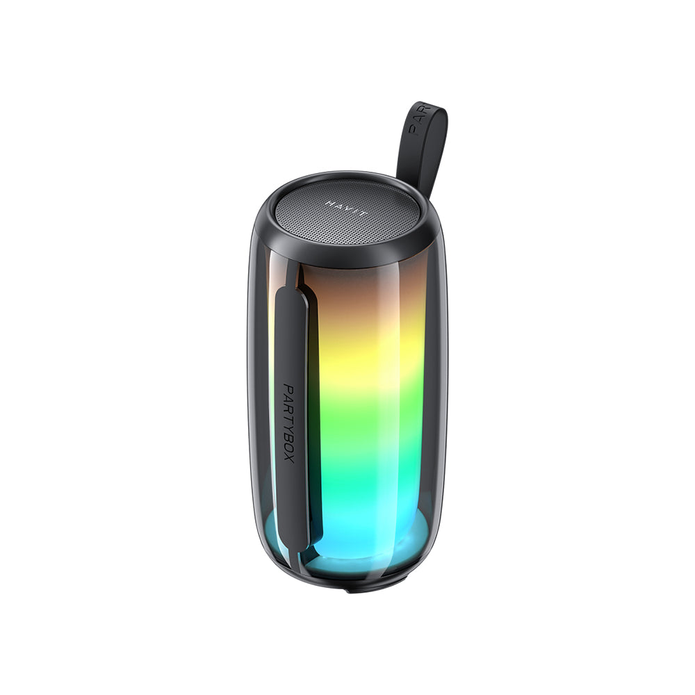 Bærbar Bluetooth-højttaler HAVIT SK879BT, 8W, RGB, Vandtæt, Sort