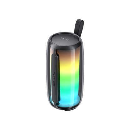 Bærbar Bluetooth-højttaler HAVIT SK879BT, 8W, RGB, Vandtæt, Sort