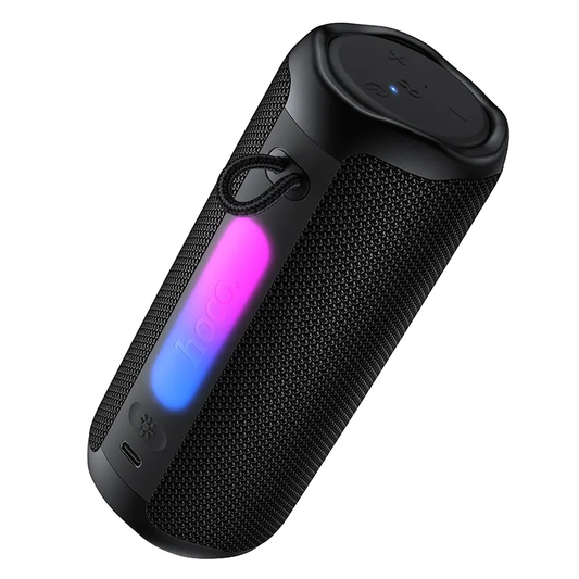 Bærbar Bluetooth Højttaler HOCO HC50, 8W, TWS, RGB, Vandtæt, Sort