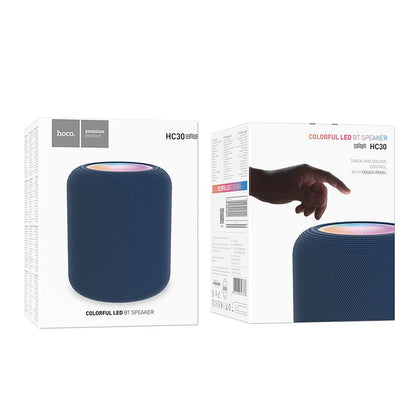 Bærbar Bluetooth Højttaler HOCO HC30, 5W, TWS, RGB, Blå