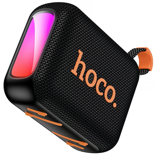 Bærbar Bluetooth-højttaler HOCO HC31, 10W, TWS, RGB, Vandtæt, Sort