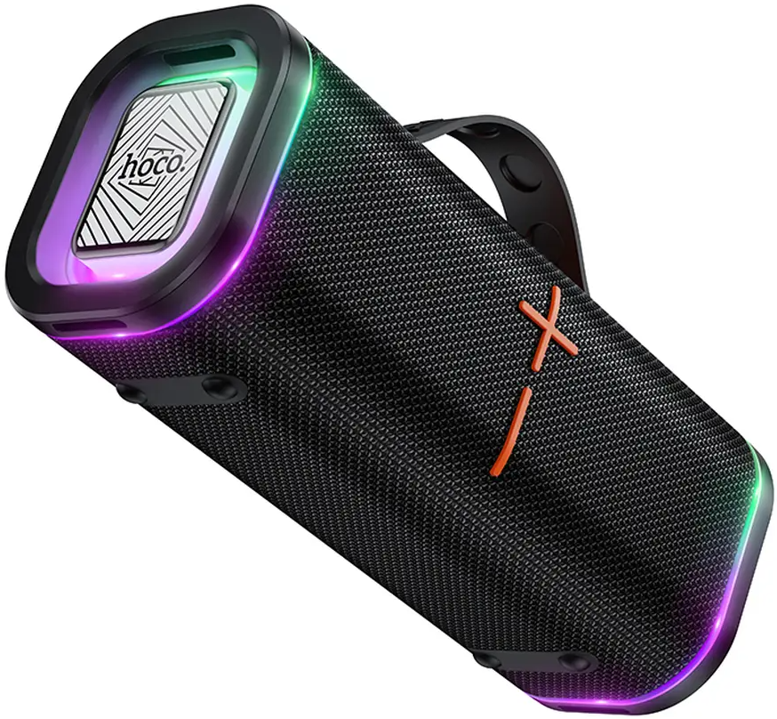 Bærbar Bluetooth Højttaler HOCO HC51, 30W, TWS, RGB, Sort