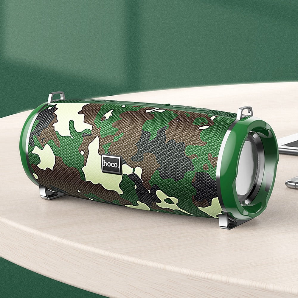 HOCO HC2 Portable Bluetooth Speaker, 2 x 5W, TWS, RGB, Camouflage