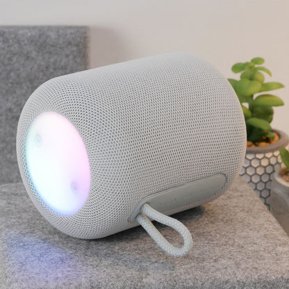 Bærbar Bluetooth Højttaler HOCO HC30, 5W, TWS, RGB, Grå