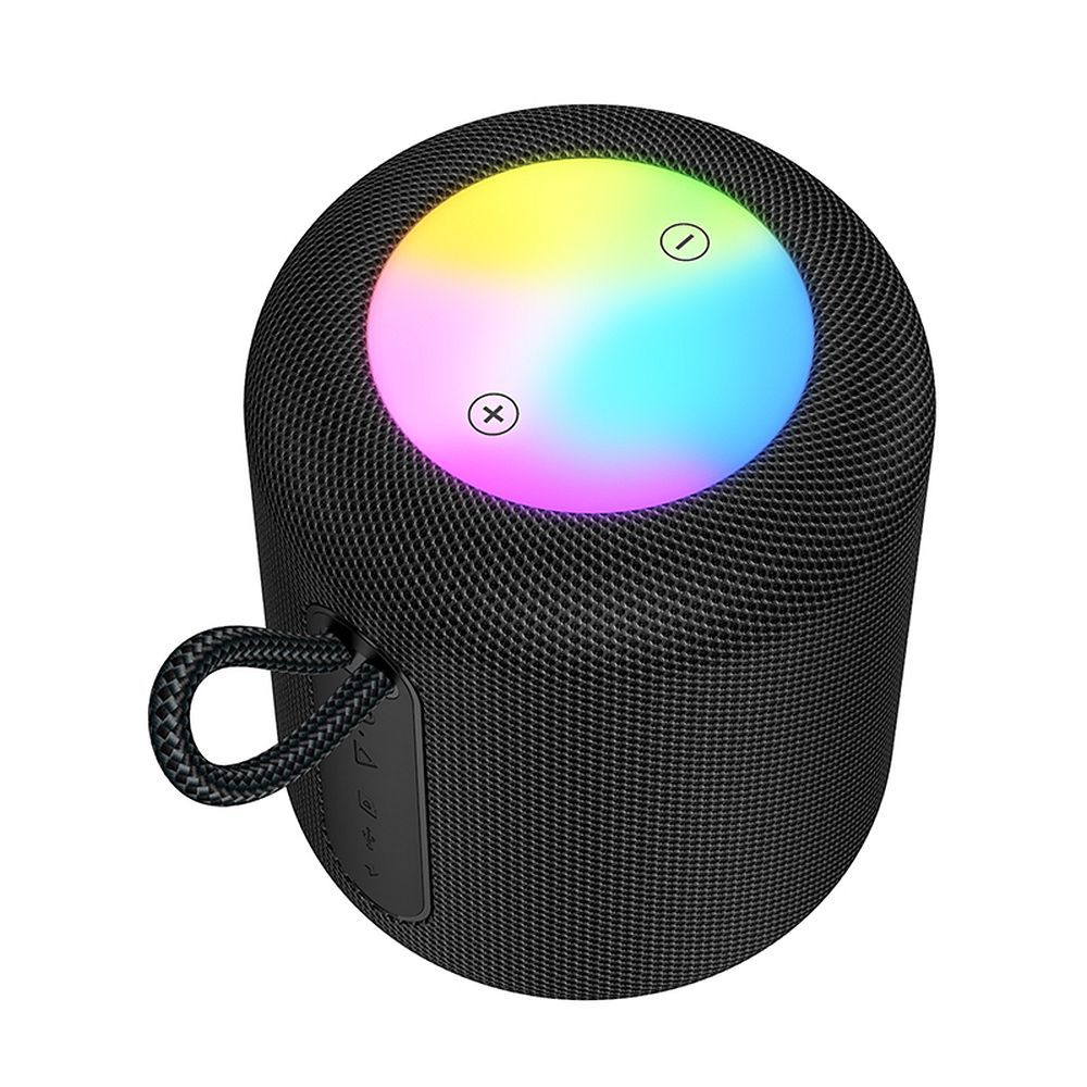 Bærbar Bluetooth Højttaler HOCO HC30, 5W, TWS, RGB, Sort