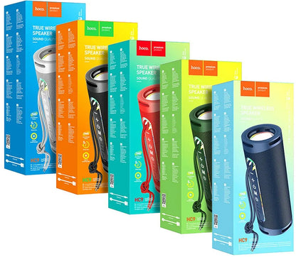 Bærbar Bluetooth-højttaler HOCO HC9 Dazzling Pulse Sports, 10W, TWS, RGB, Blå