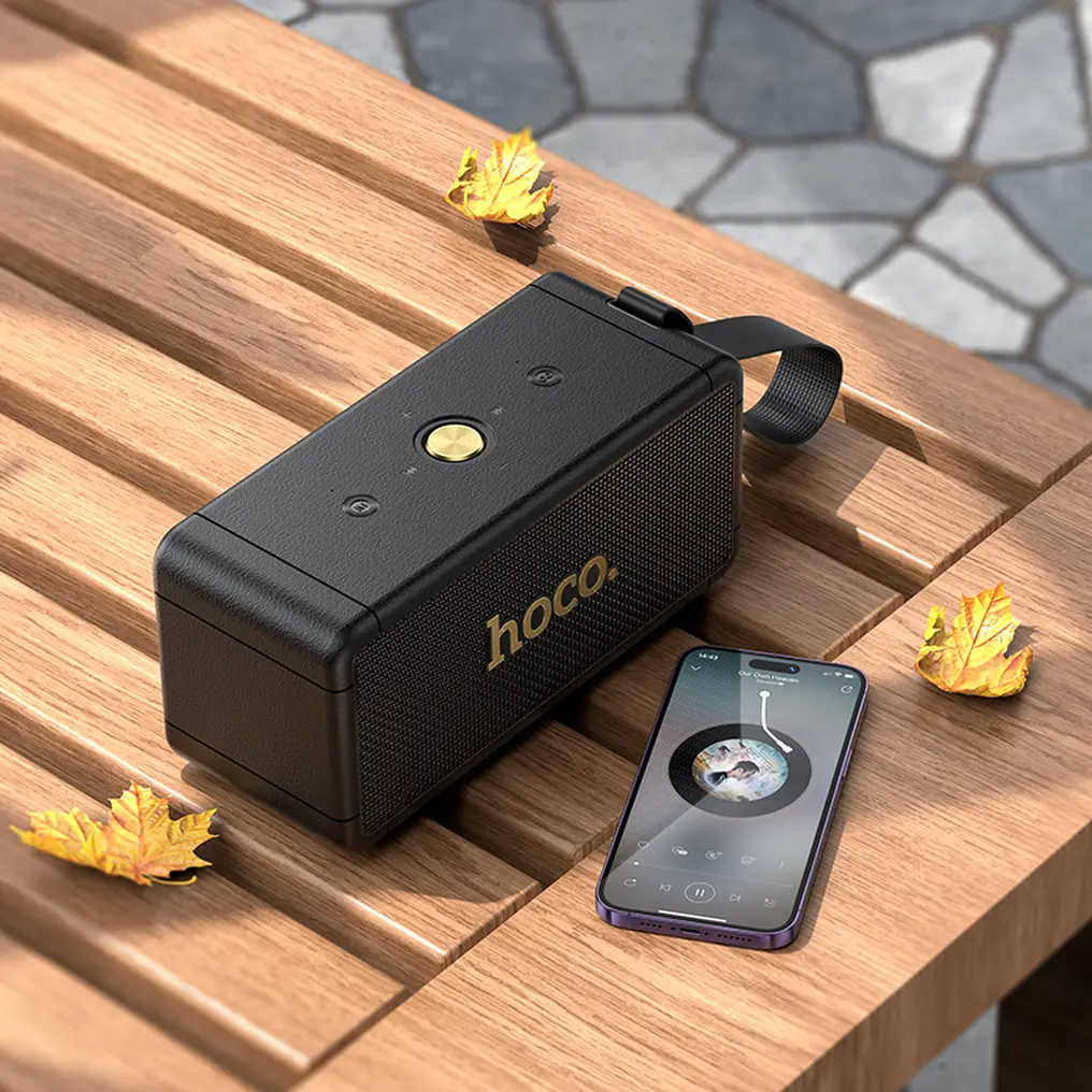 Bærbar Bluetooth-højttaler HOCO HT1 Max, 2 x 20W, TWS, Sort
