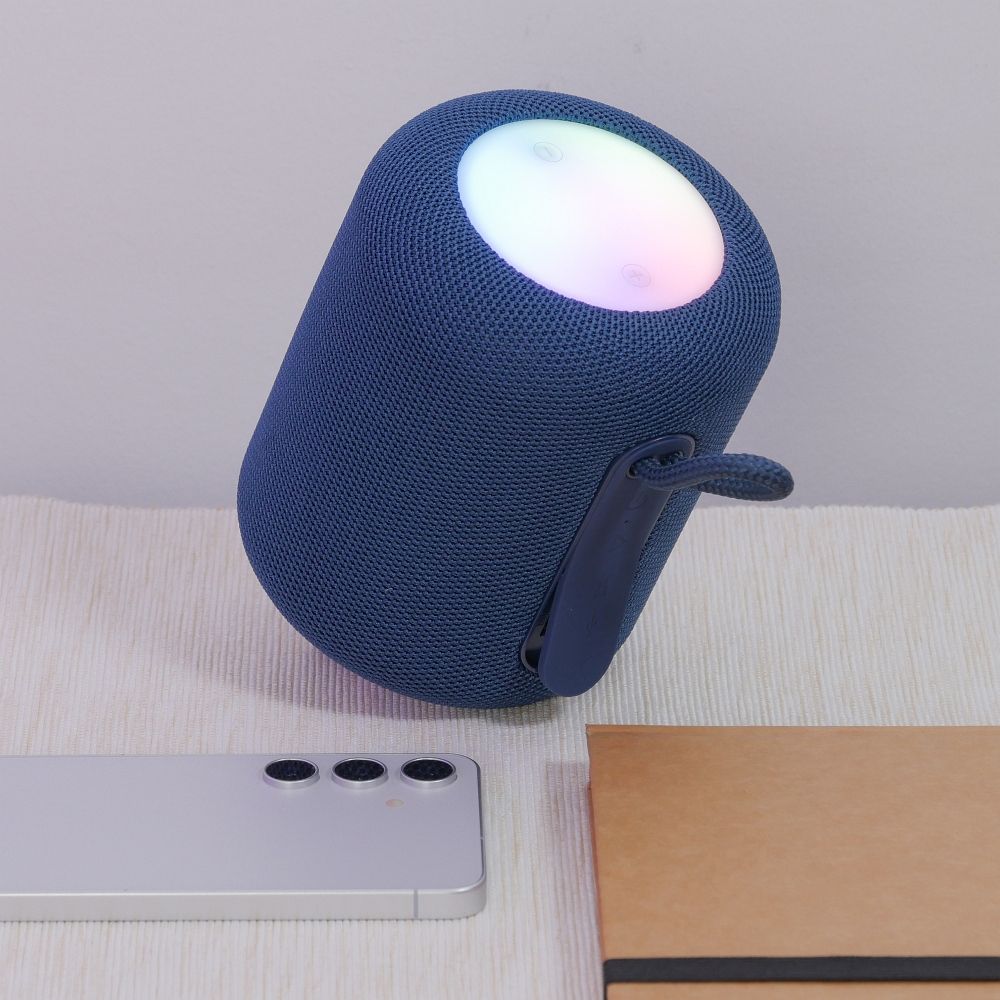 Bærbar Bluetooth Højttaler HOCO HC30, 5W, TWS, RGB, Blå