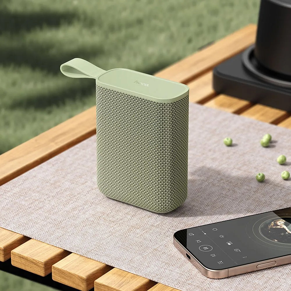Bærbar Bluetooth Højttaler HOCO HC34, 5W, TWS, Vandtæt, Grøn