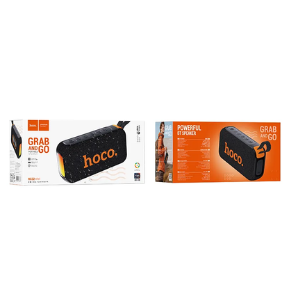 Bærbar Bluetooth-højttaler HOCO HC32, 2 x 10W, TWS, RGB, Sort