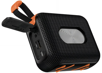 Bærbar Bluetooth-højttaler HOCO HC31, 10W, TWS, RGB, Vandtæt, Sort