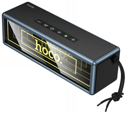 Bærbar Bluetooth-højttaler HOCO HC40, 2 x 10W, TWS, RGB, Sort