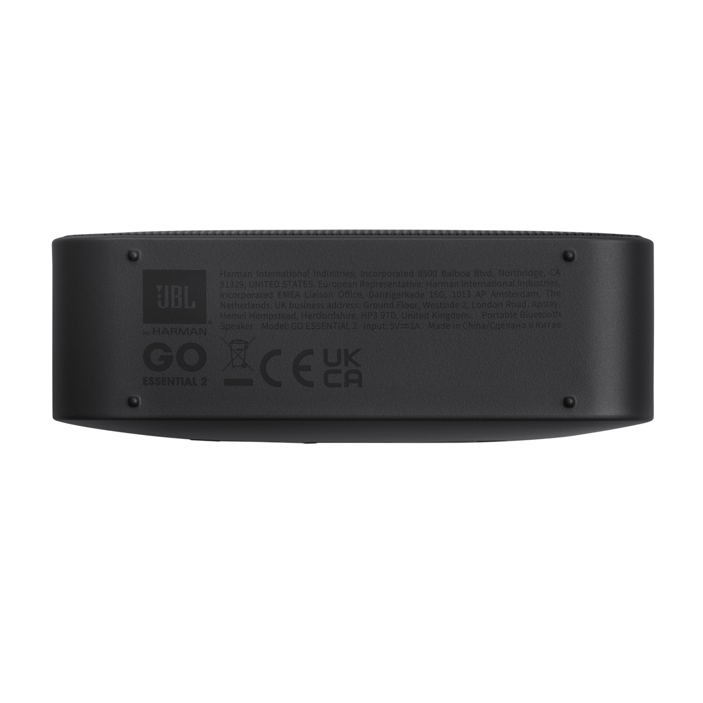 Bærbar Bluetooth-højttaler JBL Go Essential 2, 3.1W, Pro Sound, Vandtæt, Sort JBLGOES2BLKCN
