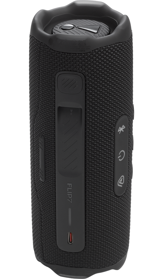 Bærbar Bluetooth-højttaler JBL Flip 7, 35W, MultiPoint, Vandtæt, Sort JBLFLIP7BLK