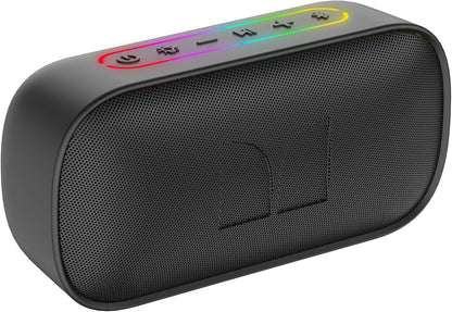 Bærbar Bluetooth-højttaler Monster S150, 14W, TWS, RGB, Vandtæt, Sort