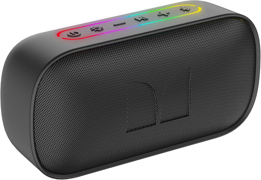 Bærbar Bluetooth-højttaler Monster S150, 14W, TWS, RGB, Vandtæt, Sort