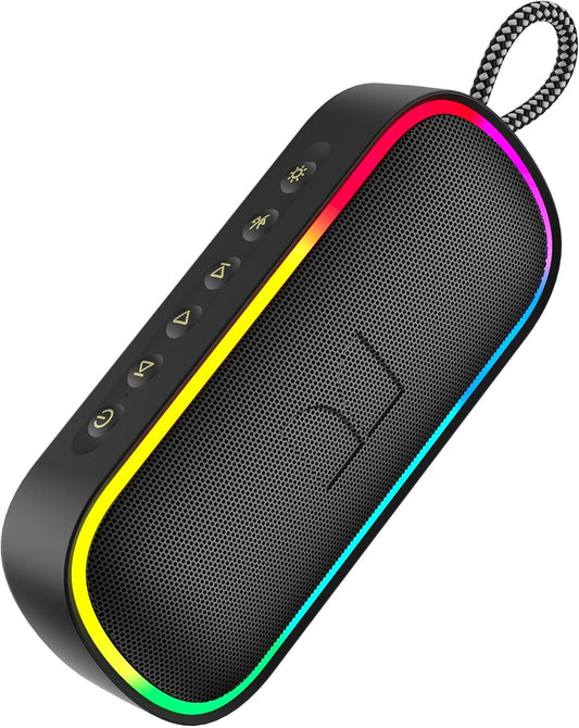 Monster S150 Plus Bluetooth bærbar højttaler, 40W, TWS, RGB, vandtæt, sort