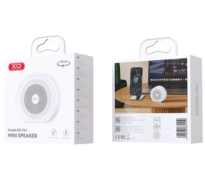 Bærbar Bluetooth-højttaler XO Design F61, 3 W, TWS, hvid