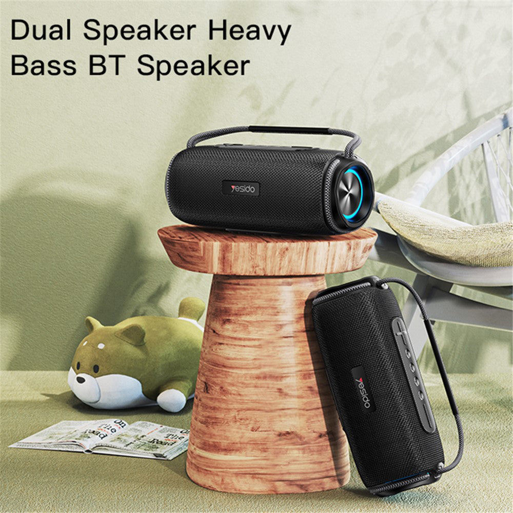 Bærbar Bluetooth-højttaler Yesido YSW11, 40W, RGB, Vandtæt, Sort