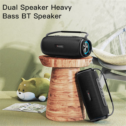 Bærbar Bluetooth-højttaler Yesido YSW11, 40W, RGB, Vandtæt, Sort