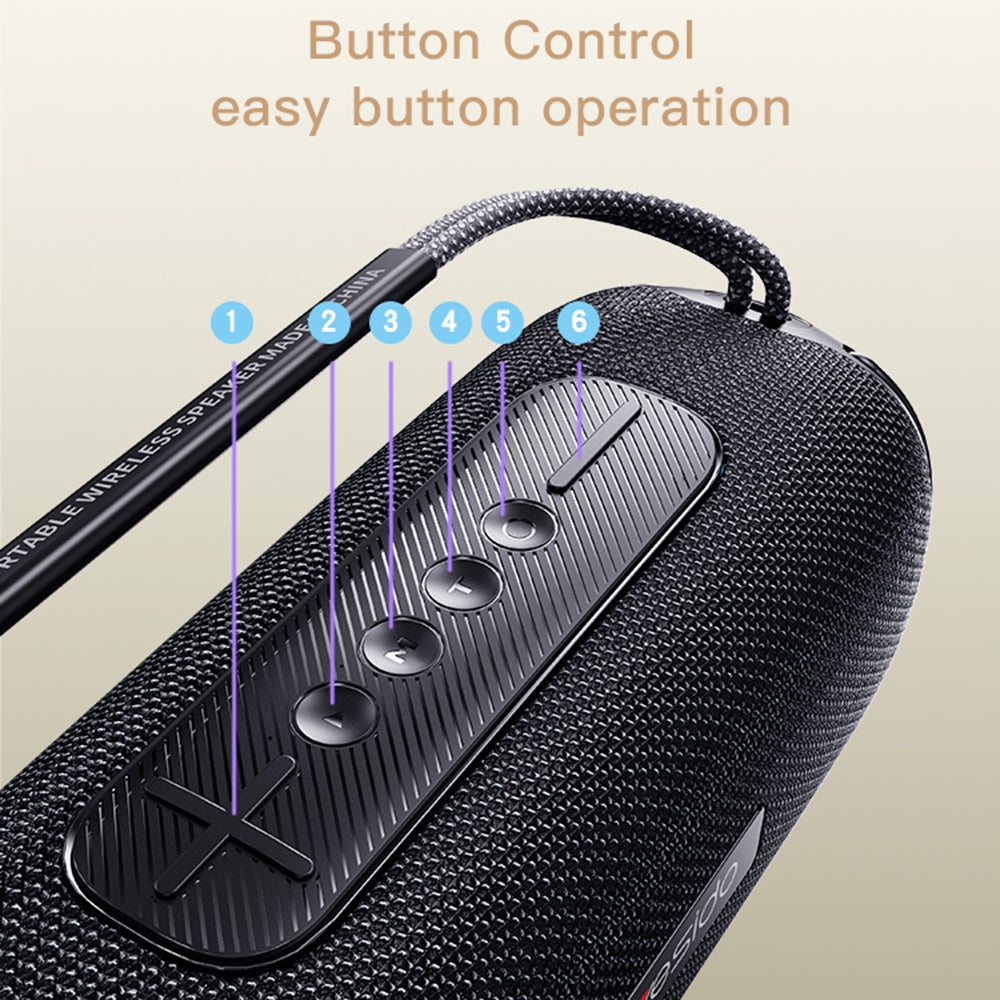 Bærbar Bluetooth-højttaler Yesido YSW11, 40W, RGB, Vandtæt, Sort