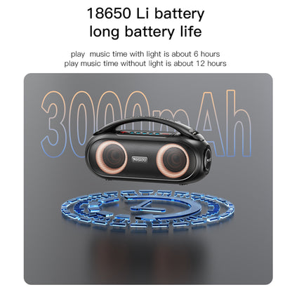 Bærbar Bluetooth-højttaler Yesido YSW19, 40W, RGB, Vandtæt, Sort