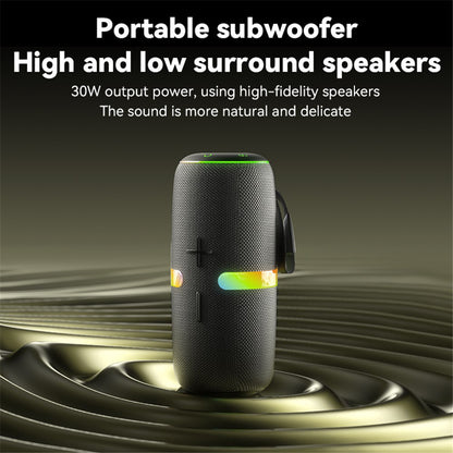 Bærbar Bluetooth-højttaler Yesido YSW22, 30W, RGB, Vandtæt, Sort