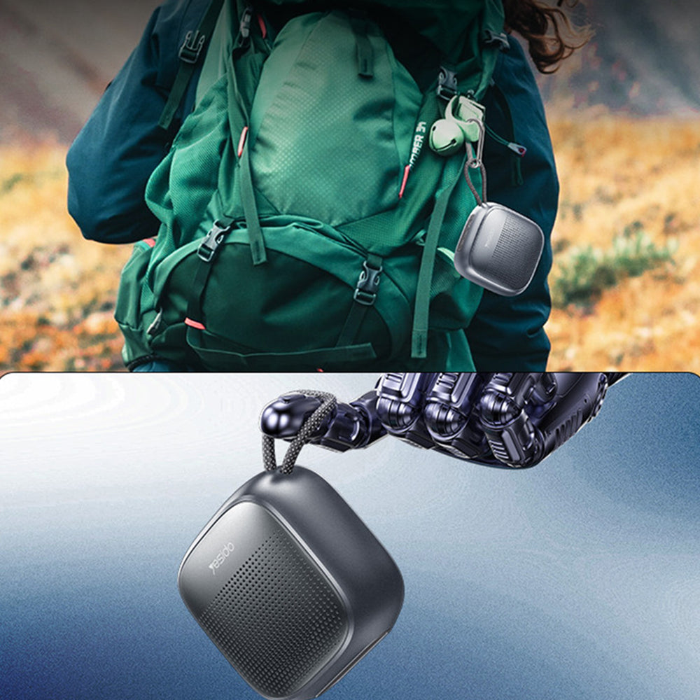 Bærbar Bluetooth-højttaler Yesido YSW24, 5W, Vandtæt, Sort