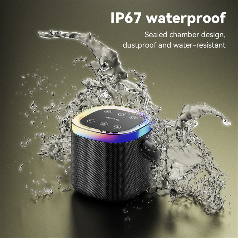 Bærbar Bluetooth-højttaler Yesido YSW25, 5W, RGB, Sort