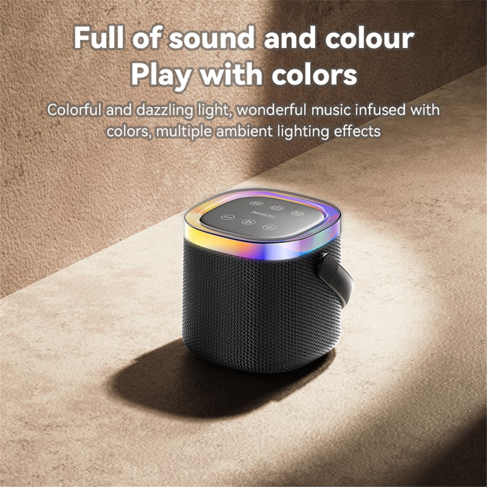 Bærbar Bluetooth-højttaler Yesido YSW25, 5W, RGB, Sort