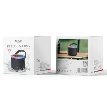 Bærbar Bluetooth-højttaler Yesido YSW25, 5W, RGB, Sort