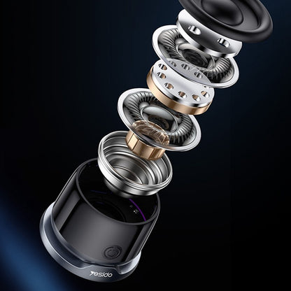 Bærbar Bluetooth-højttaler Yesido YSW32, 3W, RGB, Sort