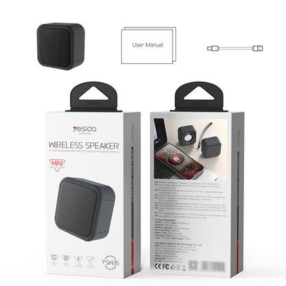Bærbar Bluetooth-højttaler Yesido YSW35, 5W, TWS, Vandtæt, Sort