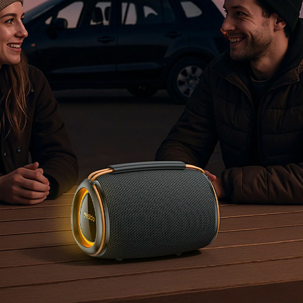 Bærbar Bluetooth-højttaler Yesido YSW39, 20W, TWS, RGB, Sort