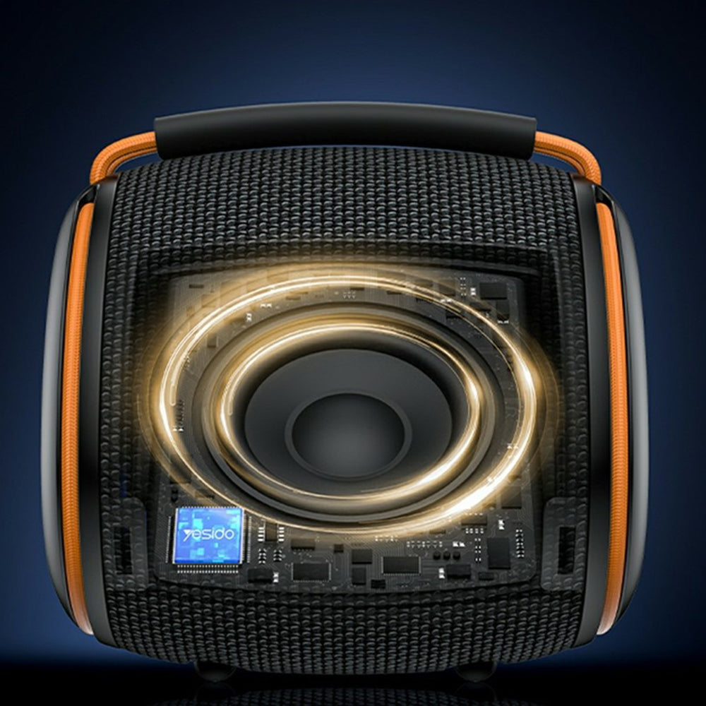 Bærbar Bluetooth-højttaler Yesido YSW40, 8W, RGB, Sort