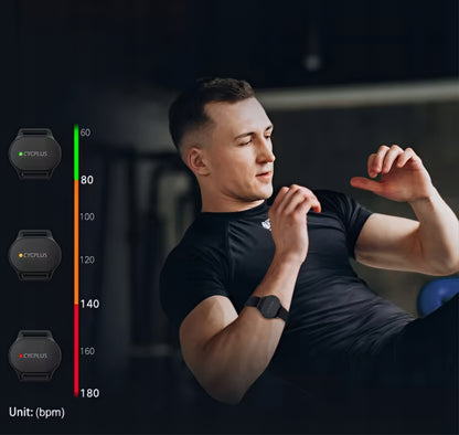 Cycplus H1 Pulsmonitorarmbånd, Sort
