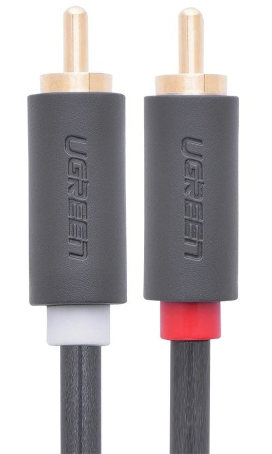 Audio kabel UGREEN AV104, 2 x RCA - 2 x RCA, 5m, Sort