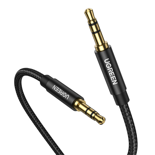 Audio Kabel 3.5mm - 3.5mm UGREEN AV112, 1m, Sort