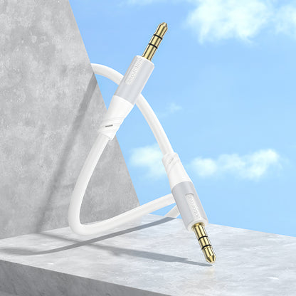 Audio kabel 3.5mm - 3.5mm Borofone BL19 Creator, 1m, Hvid