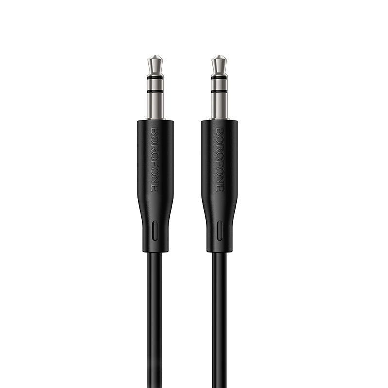 3,5 mm lydkabel - 3,5 mm Borofone BL26 Standard, 1 m, sort