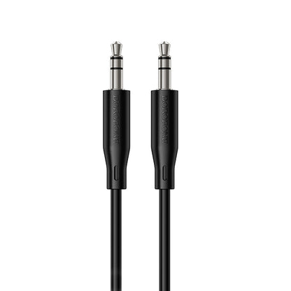 3,5 mm lydkabel - 3,5 mm Borofone BL26 Standard, 1 m, sort