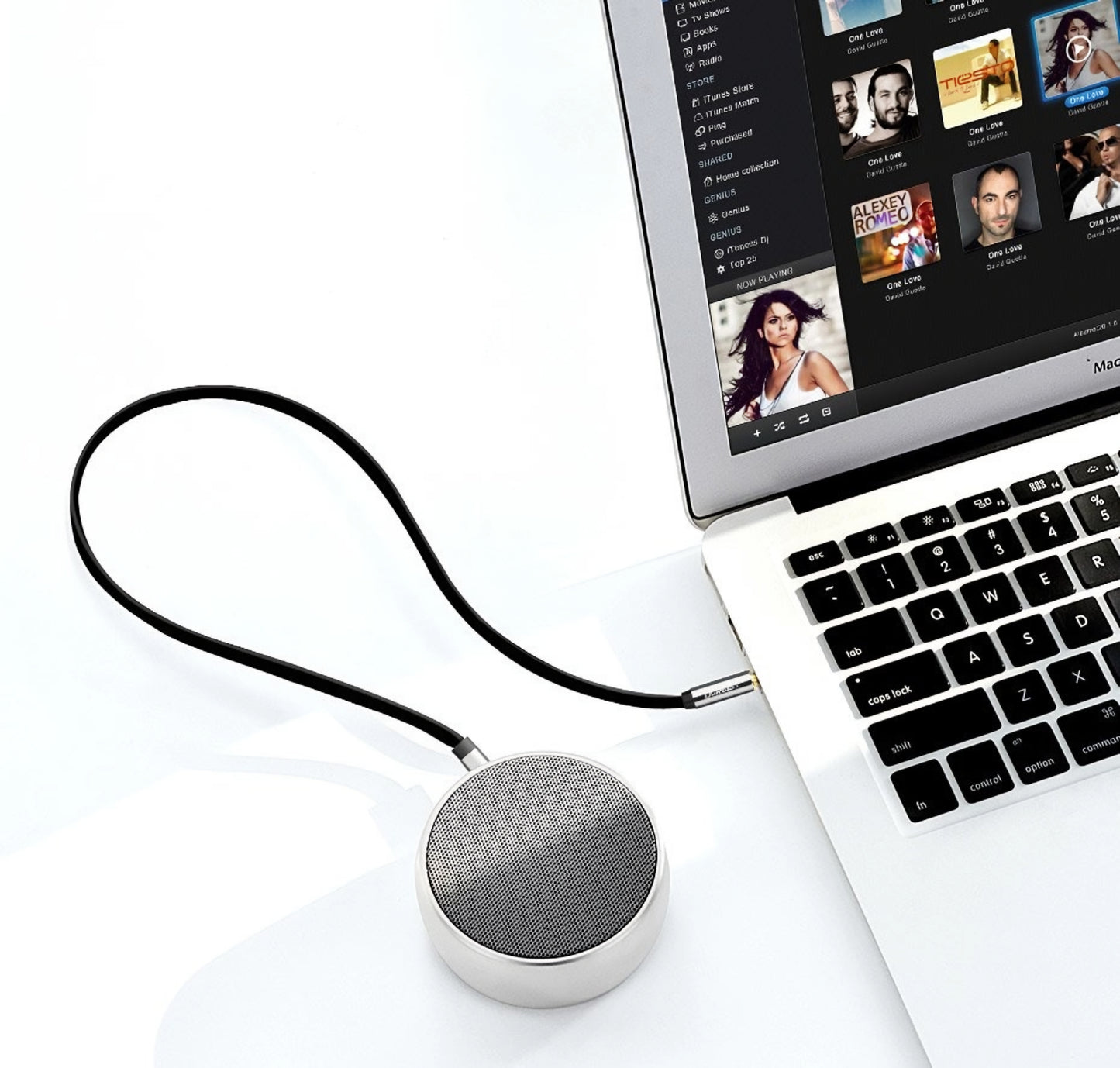 Audio Kabel 3.5mm - 3.5mm UGREEN AV119 Angled, 1.5m, Sort