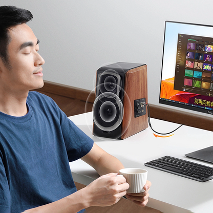 Audio kabel 3.5mm - 2 x RCA UGREEN AV116, 1m, Sort