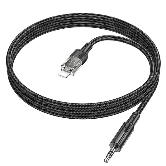 Audio kabel Lightning - 3.5mm HOCO UPA27, 1.2m, Sort