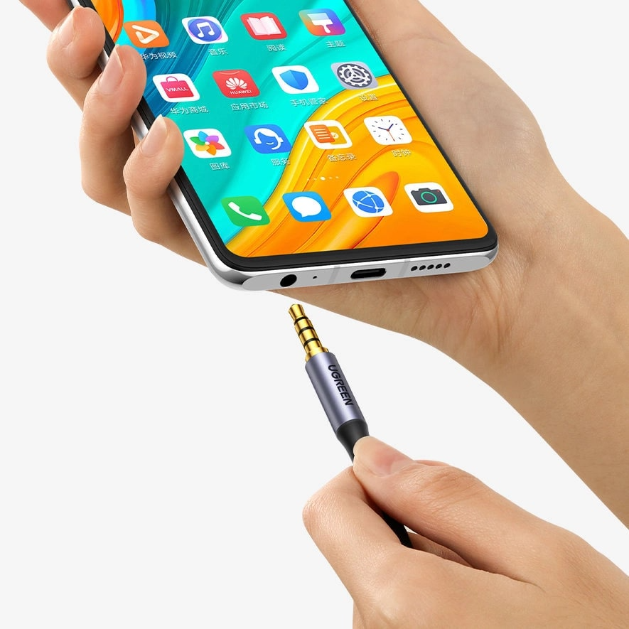 Audio kabel 3.5mm - 3.5mm UGREEN AV183, 3m, Sort