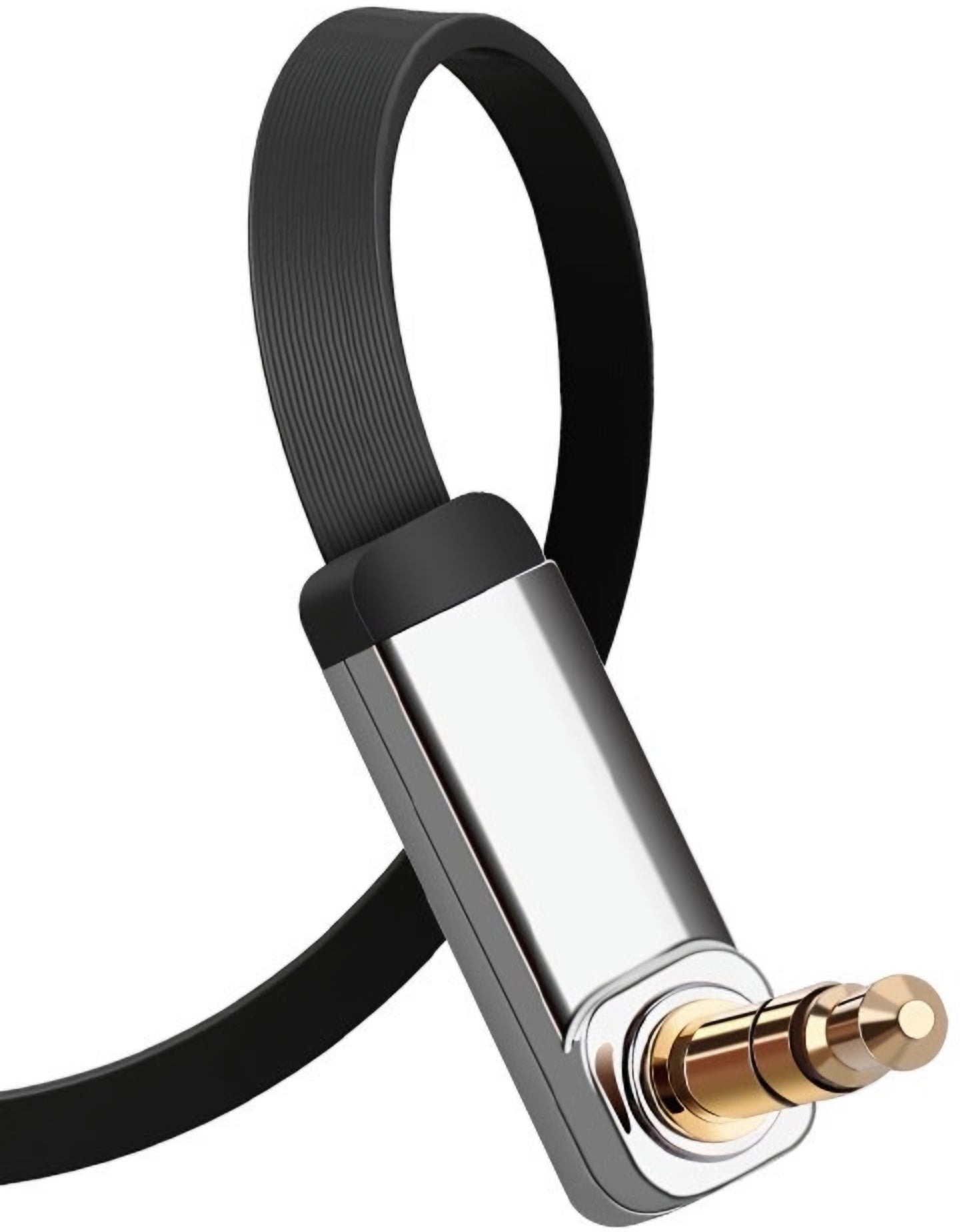 Audio Kabel 3.5mm - 3.5mm UGREEN AV119 Angled, 1.5m, Sort